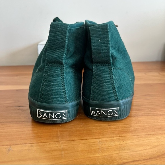 BANGS Green Canvas High Top Sneakers Shoes Women Size 6 Men’s Size 4.5 - Picture 6 of 8